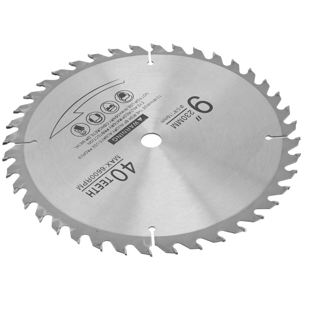 40T Saw Blade 9in 6600rpm Fast Accurate Carbide Circular Saw Blade for Woodworking