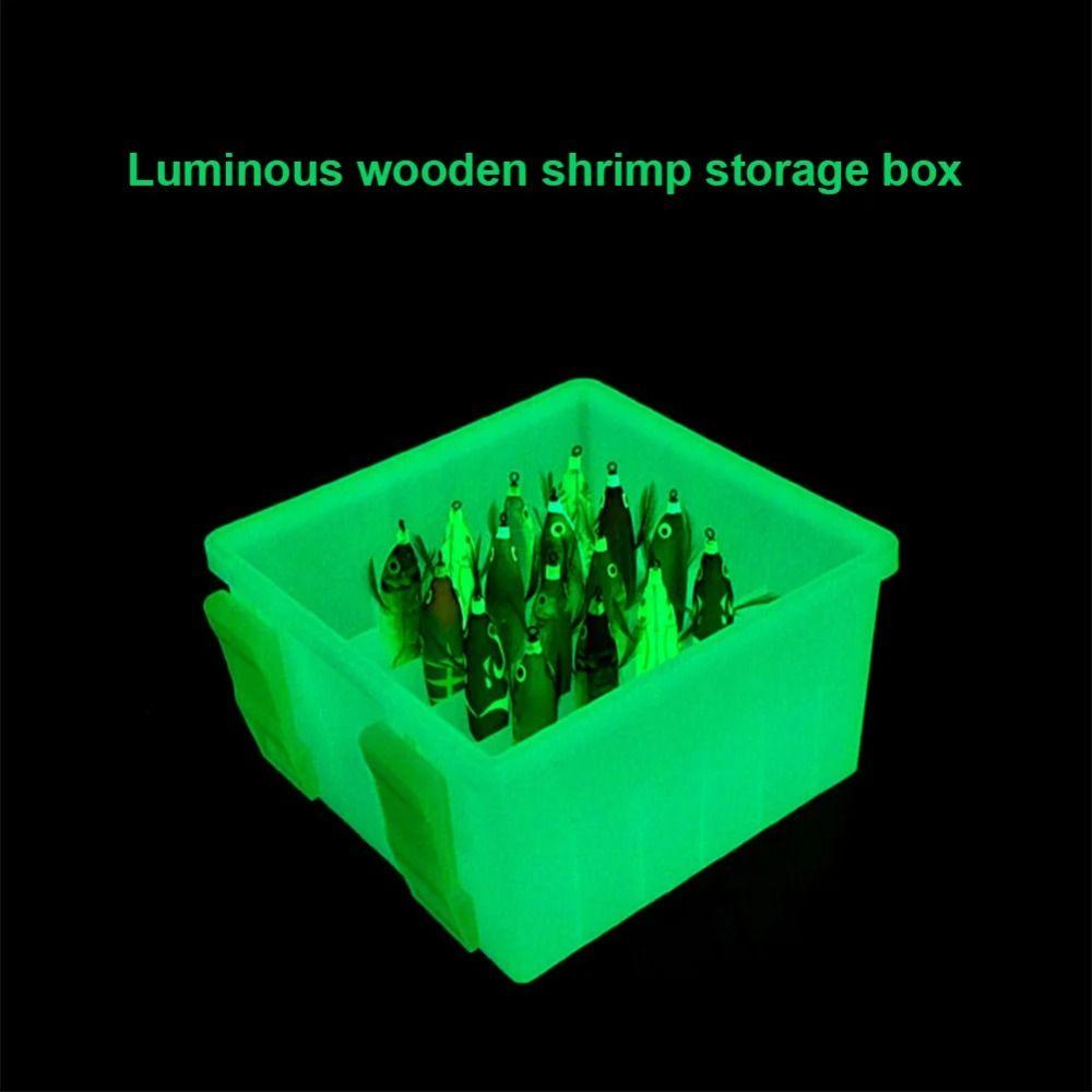 Luminous Fishing Tackle Case Waterproof Lure Tool Storage Squid Jig Bait Container  Fishing Gear