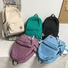 Girl Solid Color Fashion School Bag College Student Women Backpack Trendy Travel Lady Laptop Cute Backpack Green New Female Bag