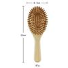1 Pc Eco-friendly Bamboo Hair Brush Detangling Hairbrush Wooden Air Cushion Massage Comb Wide Tooth And Pointed Tail Cmb
