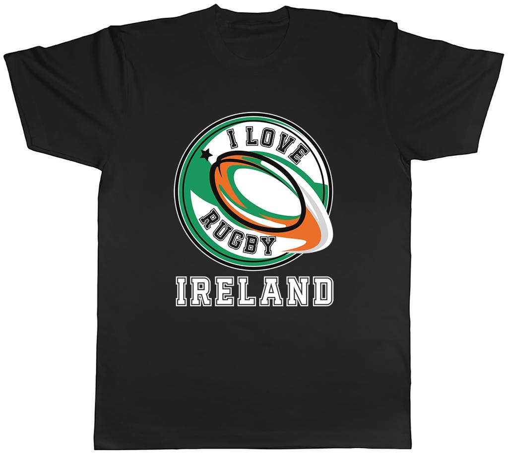 I Love Rugby Ireland Irish Fan Supporter Unisexs TShirt Tee Gift Top