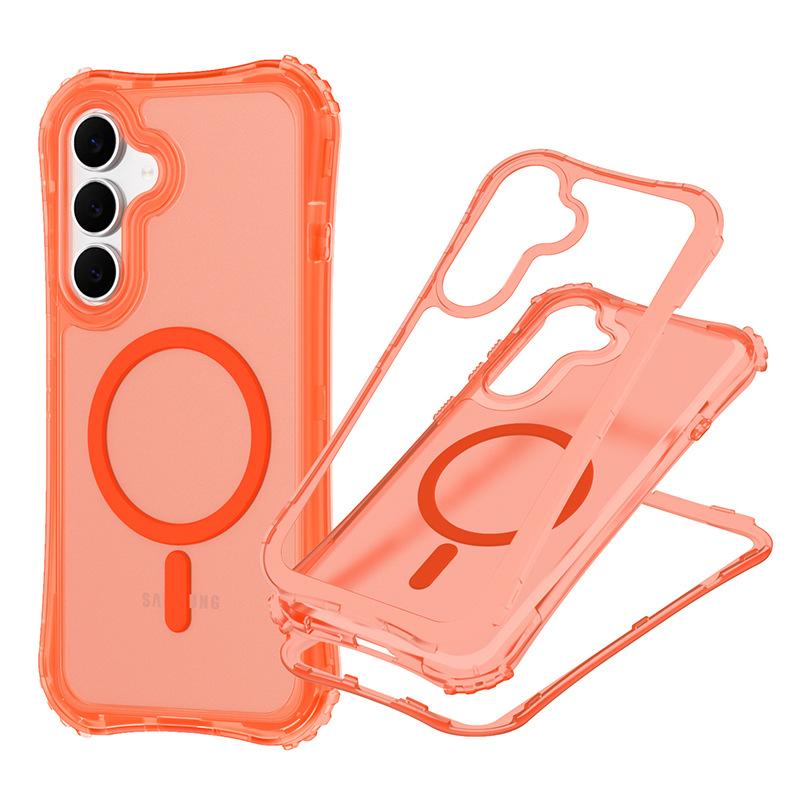 

New Phone Case for Samsung S25FE Three in One Skin Sensitive Magnetic Phone Case For iPhone 17 Pro Max