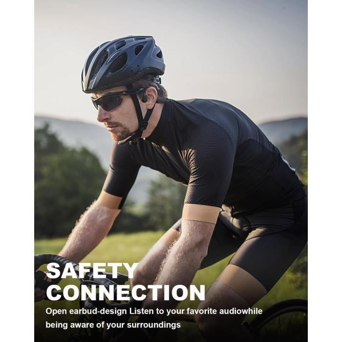 Casque Conduction Osseuse - GENERIC - Open Ear - Bluetooth 5.0 - IPX7 Étanche - 29g Léger