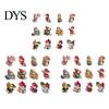 Seasonal Home Decoration Accessories Cute Kitten Christmas Tree Hanging Ornaments with Lanyards, Wooden Cat Animal Pendants, Decorative Charms