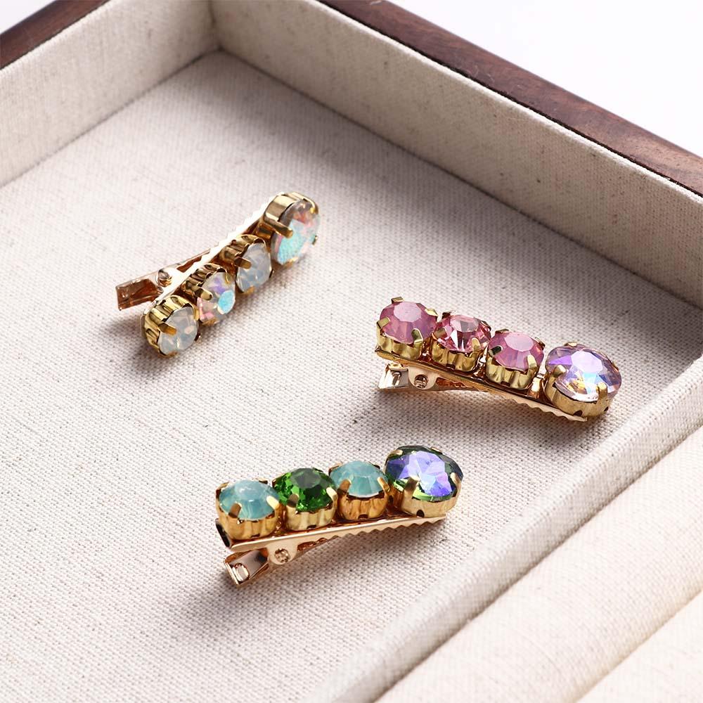 Girl Hair Clip Female Hair Accessories Beads Hair Clip Korean Style Headwear Rhinestone Hairpin