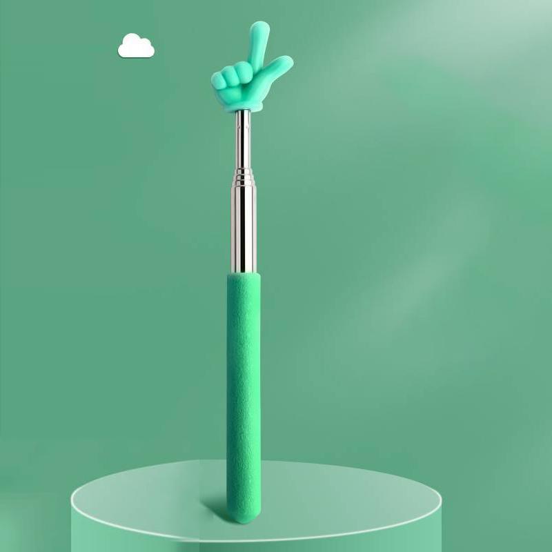 Retractable Teacher Pointer Finger Design Stainlesssteel Telescopic School Teaching Pointer Stick Teacher Supplies For Classroom
