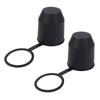 2Pcs/Set Black Tow Bar Ball Cover Hitch Cover Towing Hitch Cover Trailer Towing