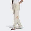 adidas Logo Drawstring Sport Fleece-Lined Pants Women Bottoms Off-White HI1203