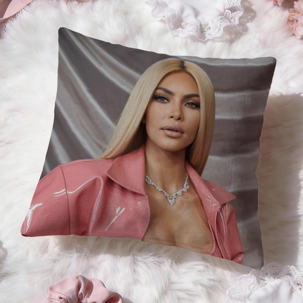 K-Kim K-KardashianS Cushion Cover Premium Comfort Reversible Pillow Cove -Two in One Design for Any Room & Car Interior
