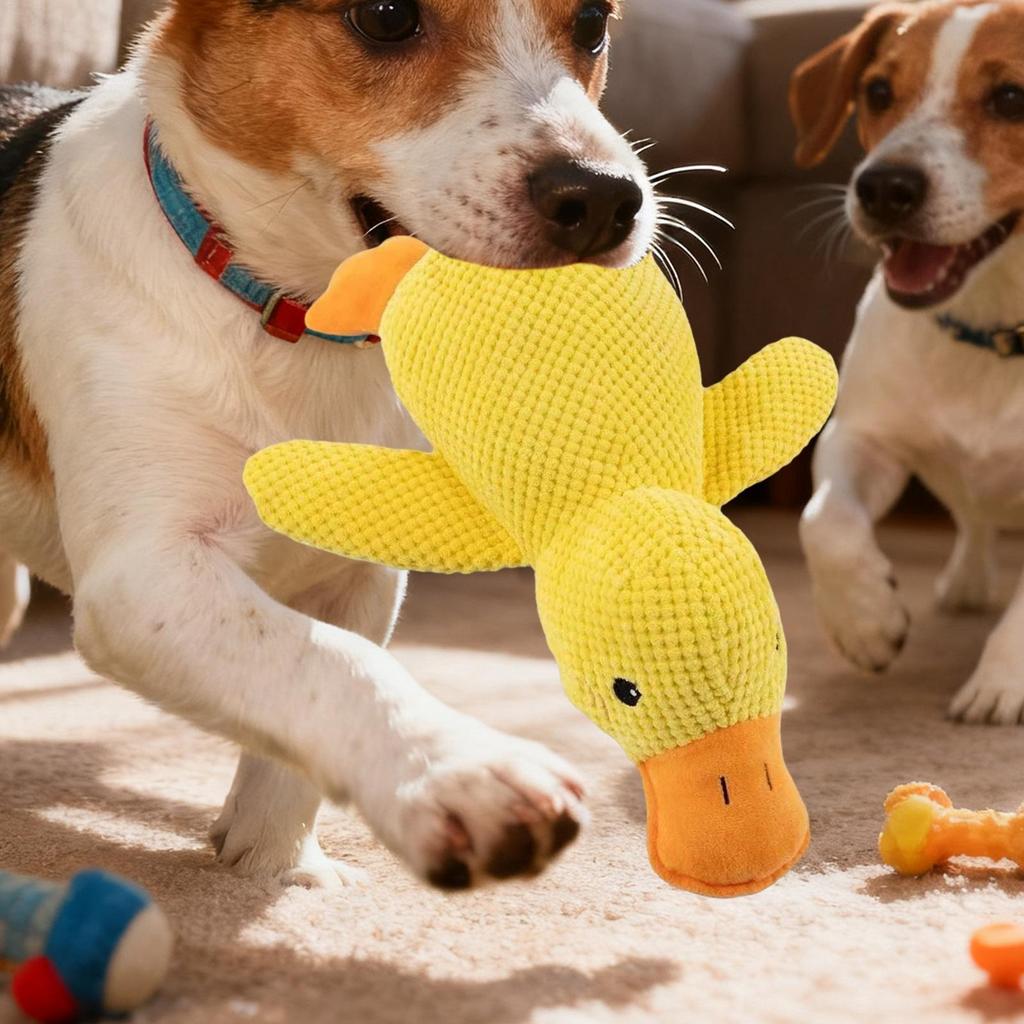 Žlutá kachna Hračka pro psa Interaktivní Pískací Měkký Doplněk pro mazlíčka Hračky pro psy Plyšové na Cestování Pláž Bazén Park Dvůr Ložnice Zahrada Vnitřní