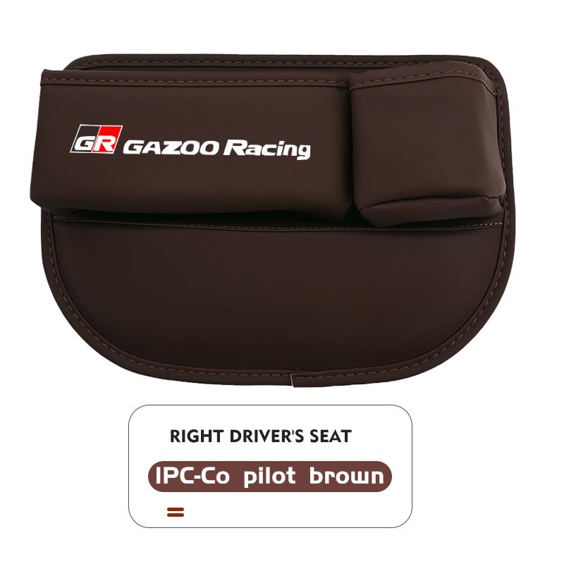 Car Seat Gap Storage Box Leather Organizer with Cup Holder For Toyota Crown GR GM Corolla YARIS Auris C-HR Hilux Vios Prius