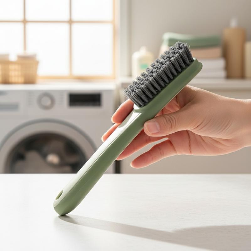Spazzola per Pulizie Domestiche a Manico Lungo - Spazzola Morbida Multiuso per Scarpe e Bucato per Casa, Auto e Uso Quotidiano