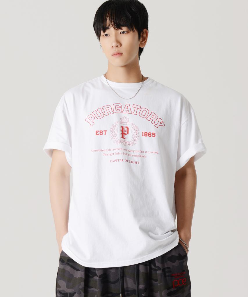 PEACE MAKER Furgatory Crown Short Sleeve T-Shirt (White)