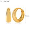 925 Silver Ear Needle Simple 10/15/25mm Hoop Earrings for Women Round Dangle Gold Earrings Fashion Korean Jewelry