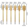 6pcs Woodworking flat Drill Bit 10mm 12mm 16mm 18mm 20mm 25m Steel Spade Drill Bits Woodworking Hex Shank Wood Drilling Tool
