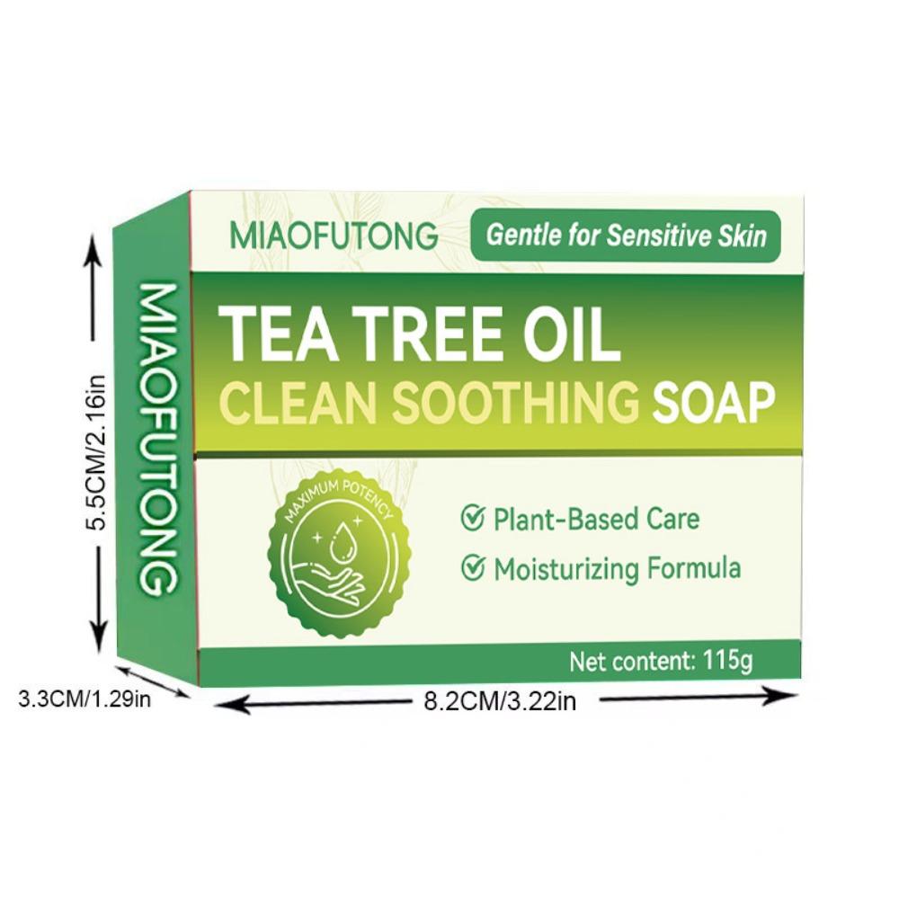 Personal Tea Tree Oil Tea Tree Soap Natural Ingredients Gentle Exfoliating Natural Soap Skin Cleaning Body Soap Daily Use Green