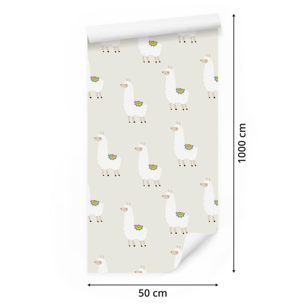 Llamas and Animals Wallpaper for Living Room and Bedroom 50x1000
