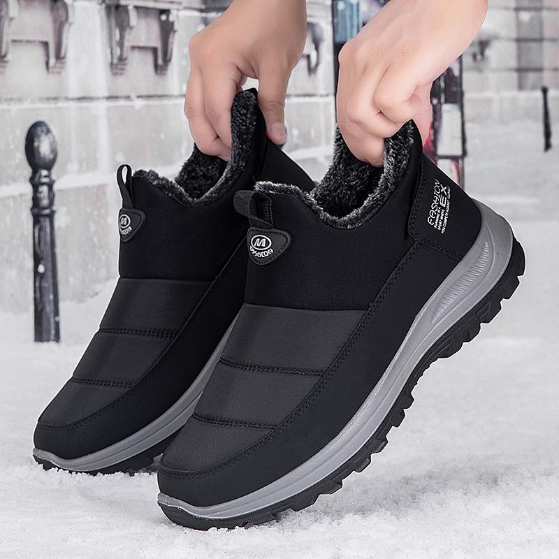 Winter Men Boots For Women Pu Leather Waterproof Sneakers Man Climbing Casual Shoes Unisex Outdoor Hiking Boots Fast Shipping