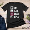 The Official Eat Sleep Cheer Repeat Cheerleading Unisex T-shirt