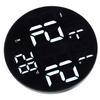 Round Digital Wall Clock 12 24Hr USB Powered Silent Modern LED Wall Clock for Living Room Bedroom