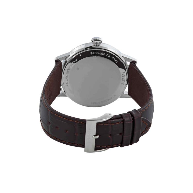 TISSOT Quartz Movement 50 meter Water Resistance Men's Watches Watch 42mm White Dial Stainless Steel Case T129.410.16.013.00