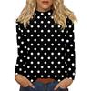 Women's Daily Casual Long Sleeve Mid Collar Top