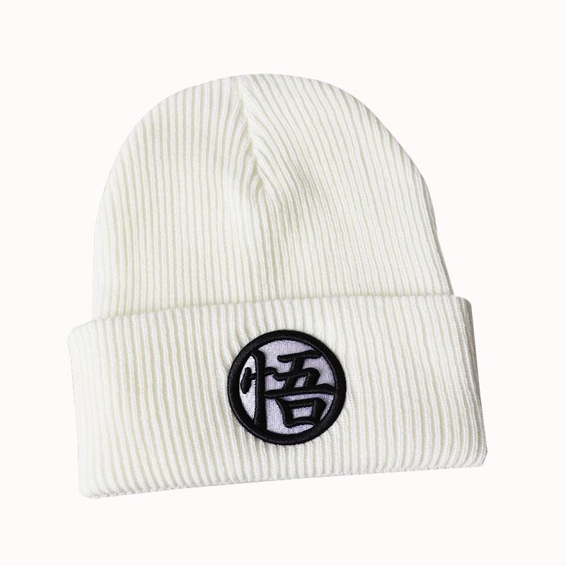 New Dragon Ball Anime Goku Three-dimensional Embroidered Cartoon Student Knit Hat, Unisex Woolen Beanie, Cold Weather Pullover hat5Color