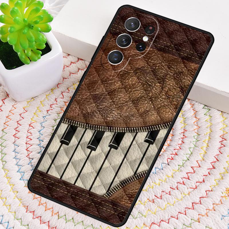 Piano Keys Musical TPU Phone Case For Samsung Galaxy Note 10 Pro S26 S25 S24 S23 S22 Ultra Plus S21 FE S20 Shockproof Cover