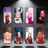 Anime ZERO TWO  Phone Case For Samsung S25,S24,S21,S22,S23,S30,Ultra,S20,Plus,Fe,Note,5G Black Cover