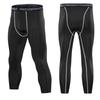 Men's Quick-Dry White Compression Capri Pants for Running and Basketball