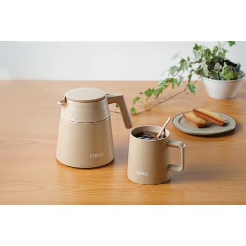 Thermos Vacuum Insulated Coffee Server 720ml Cafe Latte All Parts Dishwasher Safe Coffee Dripper Compatible Thermos Structure Heat/Cold TTF-720 CL