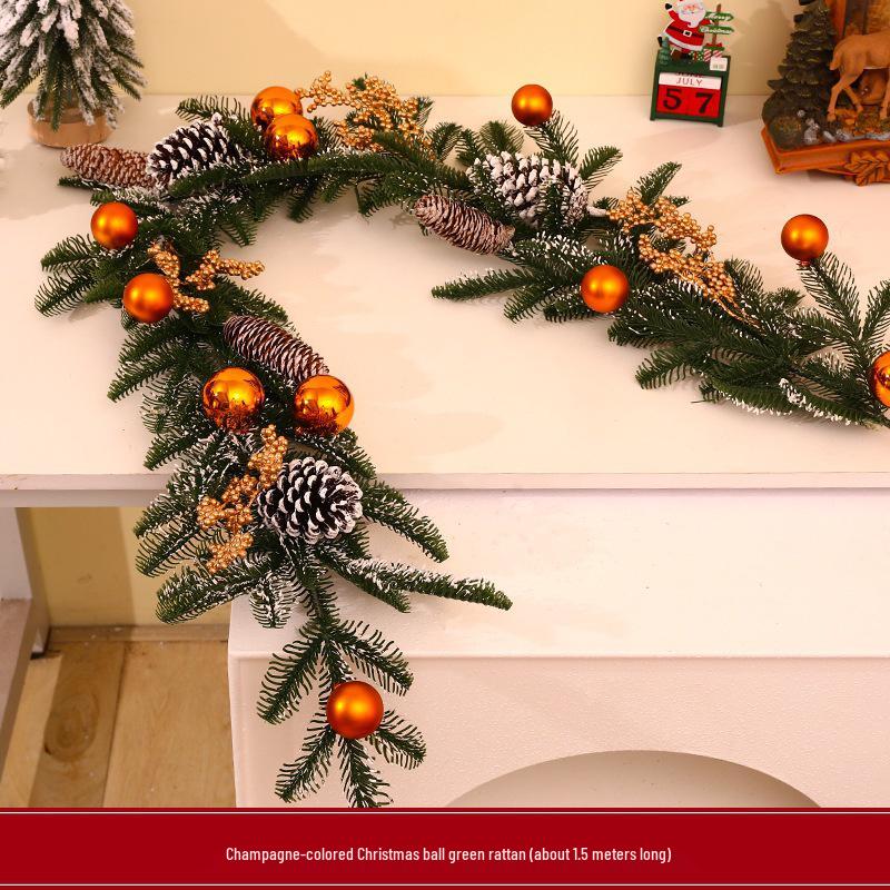 Bożonarodzeniowa Dekoracja Transgraniczna: Wiszący Ornament Śnieżny i Wiklinowy Ornament do Aranżacji Sceny w Centrum Handlowym