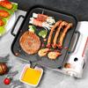 Non Stick BBQ Grill Pan Skillet Portable Camping Barbecue Pan  Induction Cooker