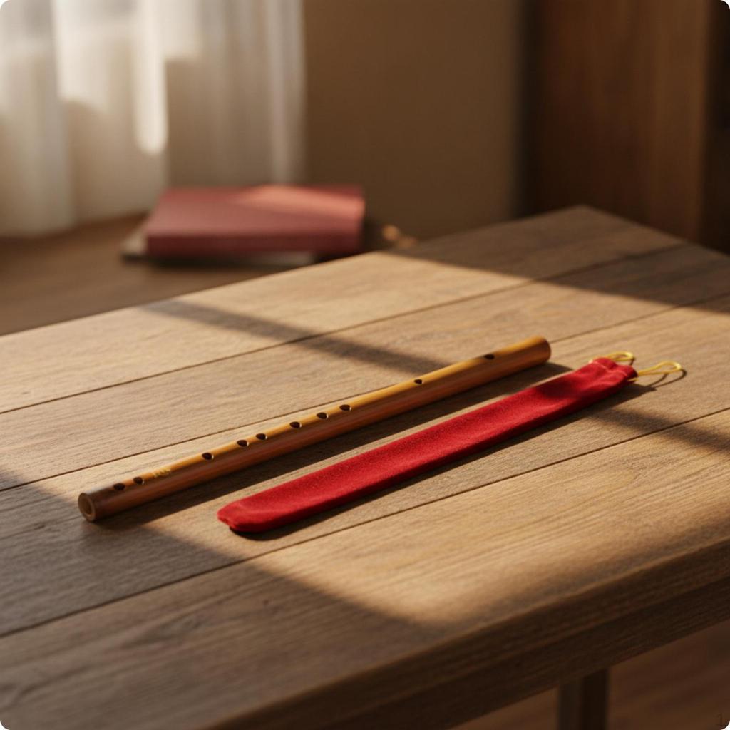 Bamboo Flute AirDried Dizi Straight Traditional Chinese for Students, Beginners, Rehearsal