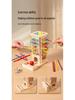 Early Education Wooden Pick-Up Sticks: 3-in-1 Color Recognition, Parent-Child Interaction, and Balance Table Game.