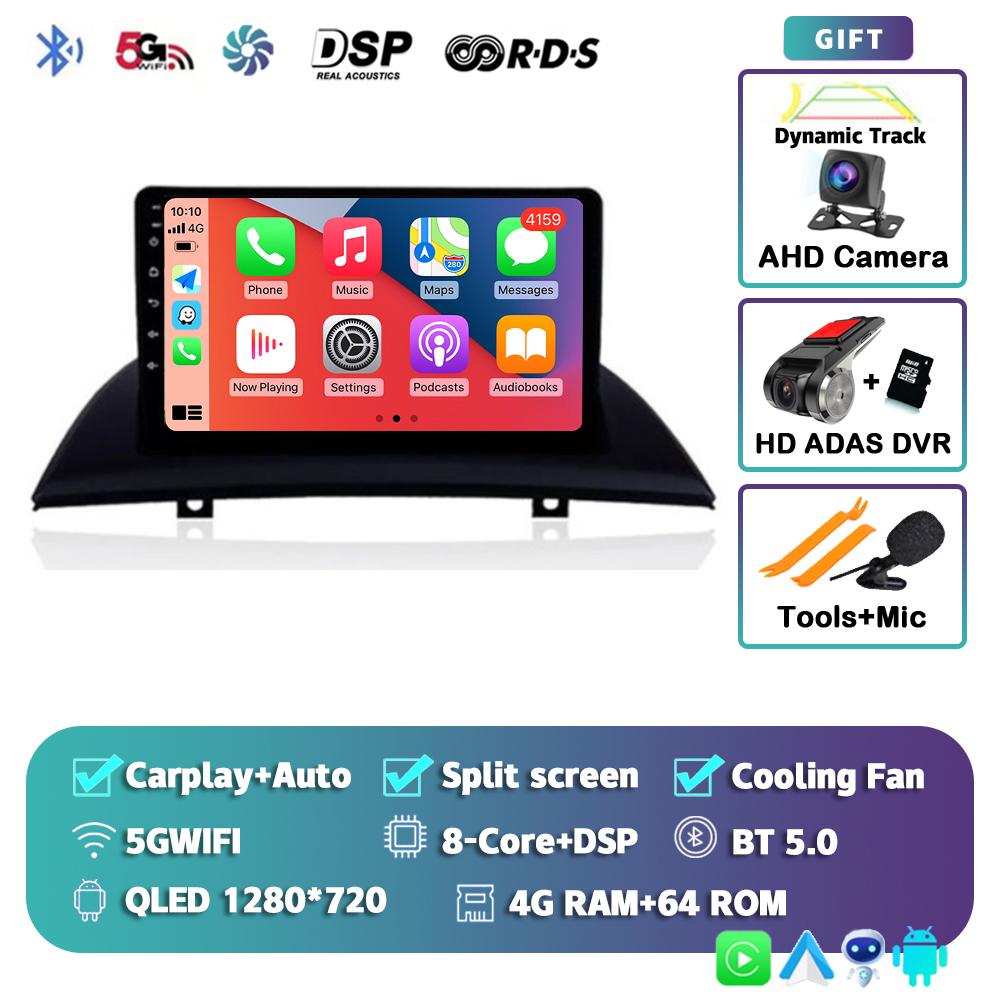 Android 14 Carplay Auto WIFI+4G Car Radio For BMW X3 E83 2004 - 2012 Multimedia GPS Video Player Stereo 2din DSP Head Unit Audio