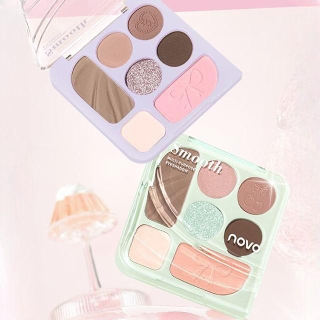 NOVO - Indulge Fantasy Comprehensive 7-Color Eyeshadow Palette - 4 Types 02# Sweetheart - 10g