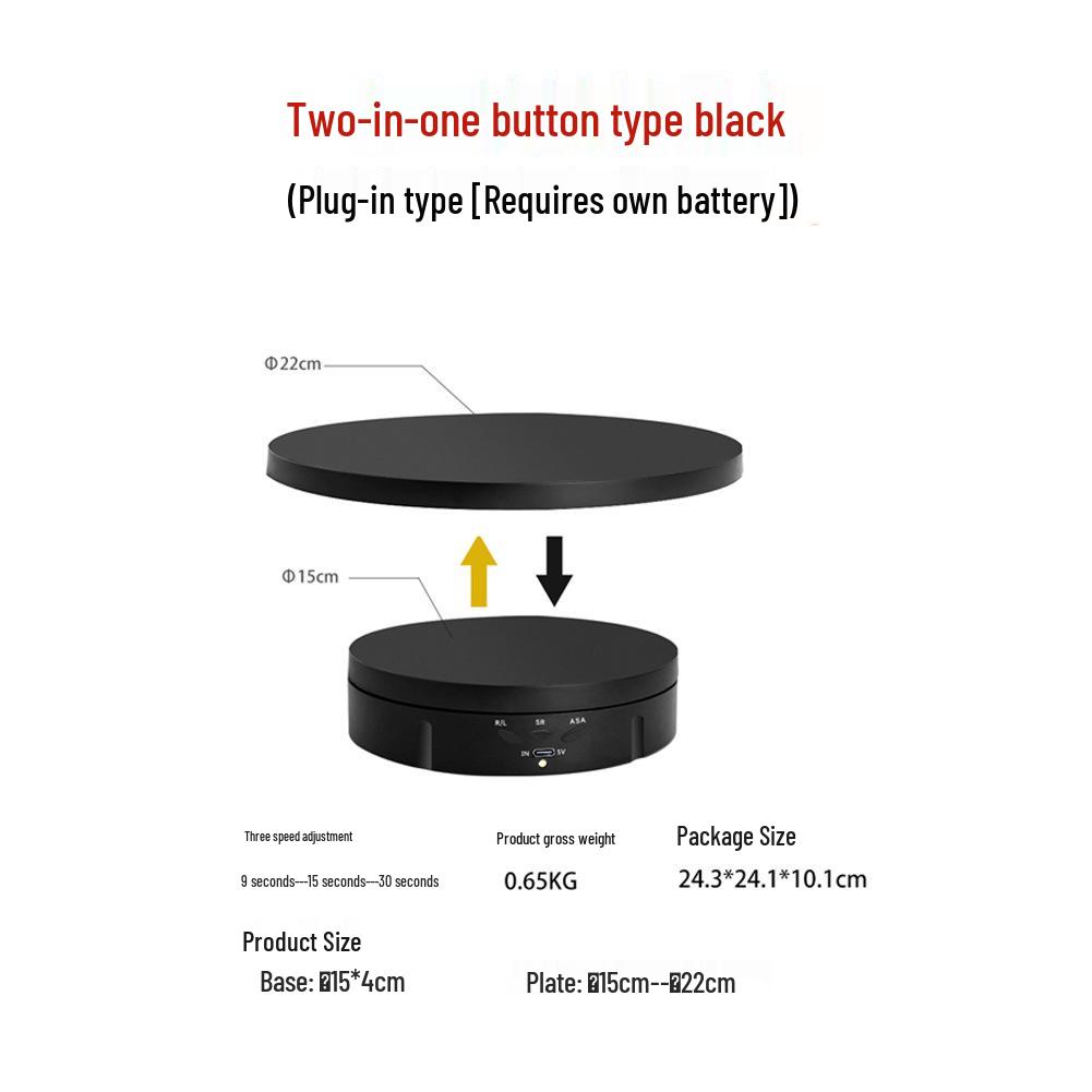 Remote Control 3-in-1 Rotating Display Stand for Photography and Live Streaming
