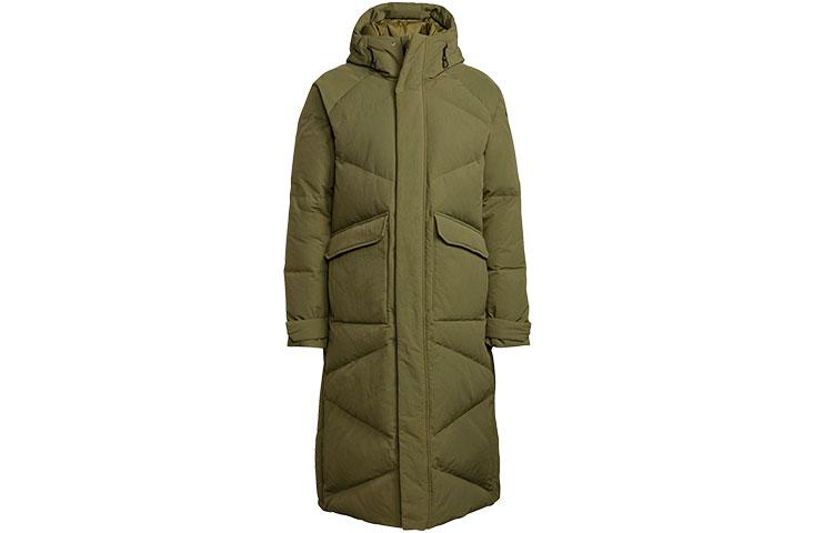 Adidas Down Jackets Men s Green Hooded Moderate Other GQ2507 S