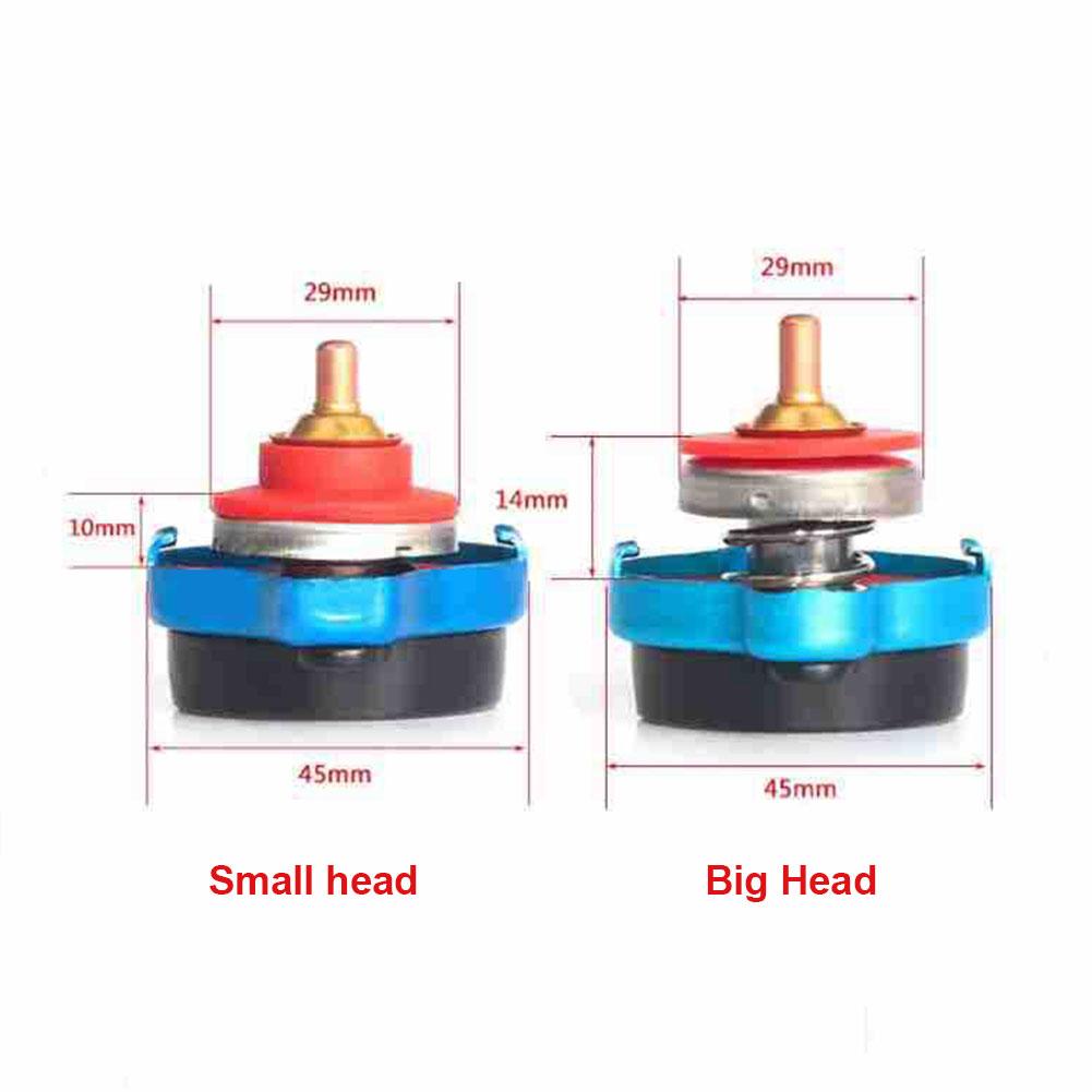 Car Motorcycle Styling Thermo Radiator Cap Tank Cover High Pressure Rating Water Temperature Gauge 0.9 Bar/ 1.1 Bar/1.3 Bar