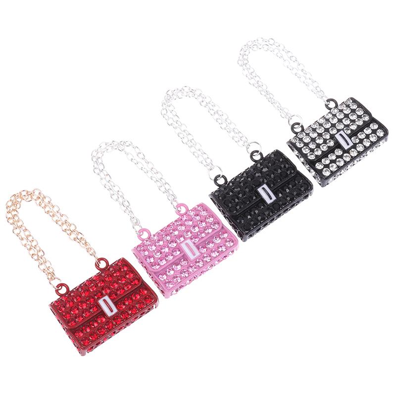 Fashionable Dollhouse Metal Chain Bag Pack Doll Bag Miniature Shopping Handbag For Clothes Accessories