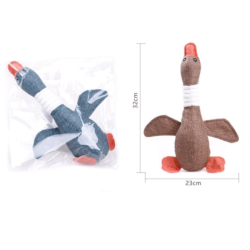 Sevimli Isırmaya Dayanıklı Oynanabilir Çiğneme Gıcırtılı Sesli Oyuncaklar Evcil Köpek için Öten Yaban Kazı