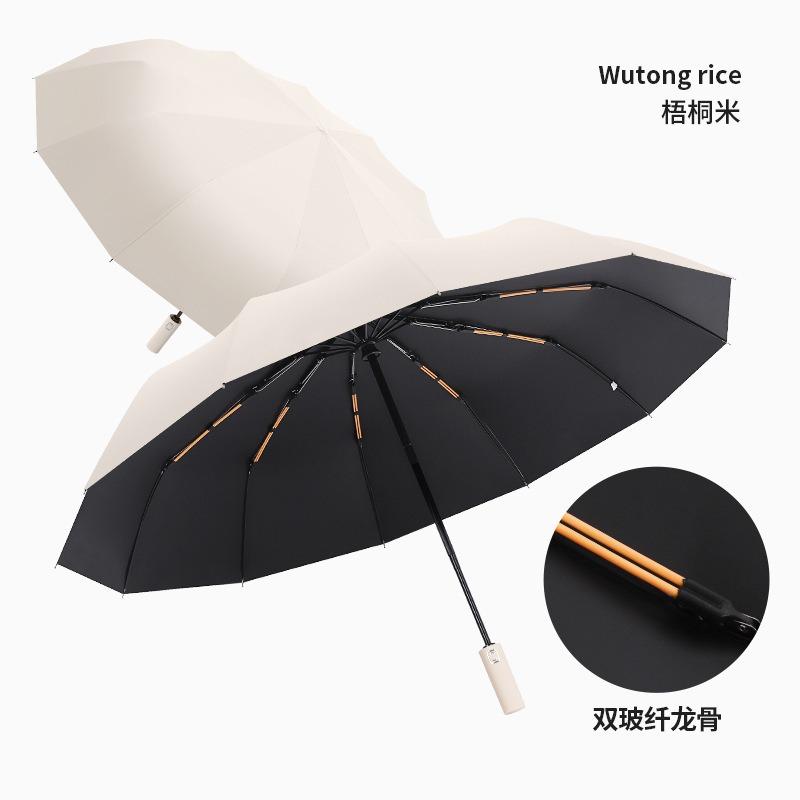 Brother Yang's hot-selling] A large number of 32-bone reinforced bold storm-resistant sun umbrellas