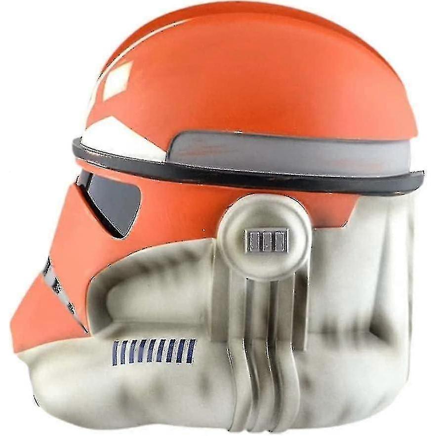 Casque de Clone Trooper, Masque Facial de Casque Dessin Animé Accessoires de Costume, Masque Facial d'Halloween Casque en PVC Film