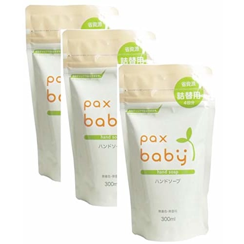 [Bulk Purchase of 3 Bags] Pax Baby Foaming Hand Soap Refill, 4 Uses, 300mL X 3 Bags