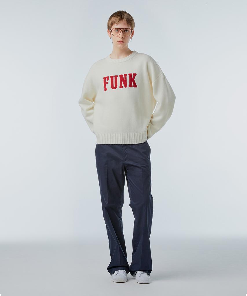 INSTANTFUNK Ms Semi-Bootcut Trousers - Navy