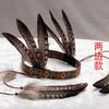 Halloween Feather Headband Cosplay Tribal Hat Kids Adult Party Costume Accessory