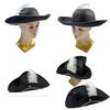 White Feather Pirate Hat Half Handcrafted Design For Halloween Party Cosplay