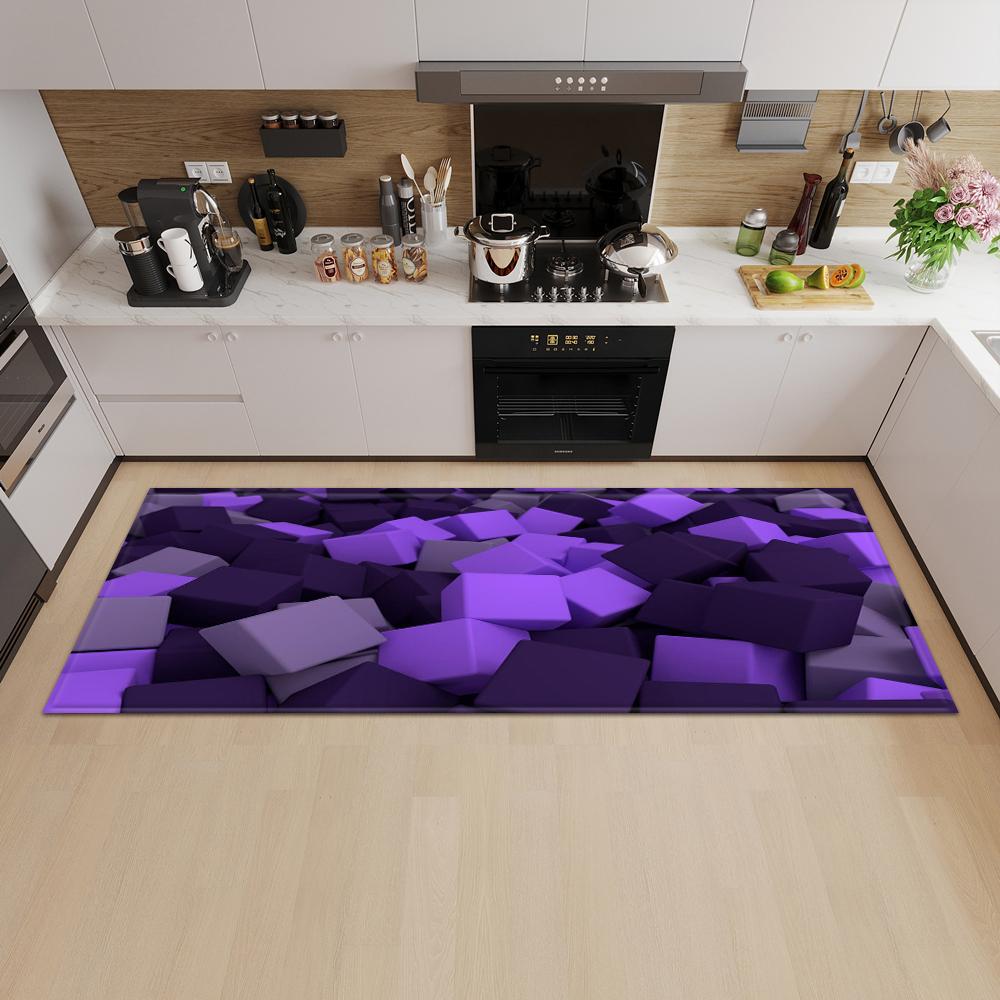 Entrance Door Mat Kitchen Bedroom Carpet Non-slip Floor Corridor Balcony Carpet Modern Pattern Floor Mat Can Be Customized