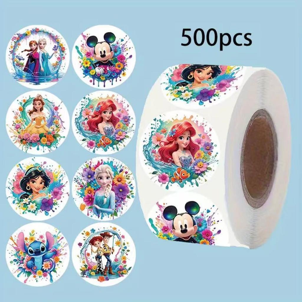 500Pcs Roll Stickers Princess Anna Funny Meme Cartoon Graffiti Sticker Diy Phone Guitar Laptop Notebook Suitcase Waterproof Gift